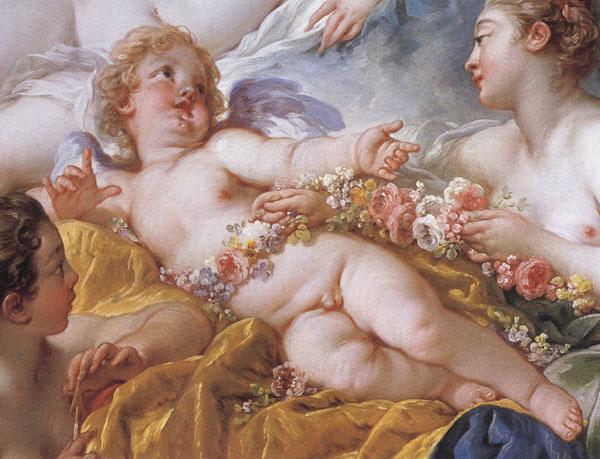 Francois Boucher Details of Cupid a Captive France oil painting art
